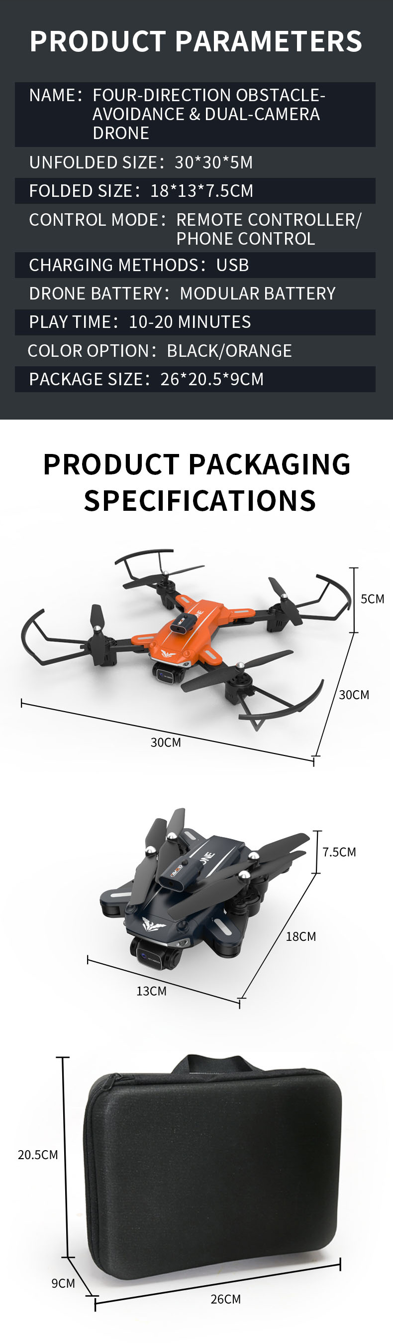 JJRC-H109-BAT-RIDER-WiFi-FPV-mit-4K-ESC-Dual-HD-Kamera-360deg-Infrarot-Hindernisvermeidung-Optischer-1976989-20